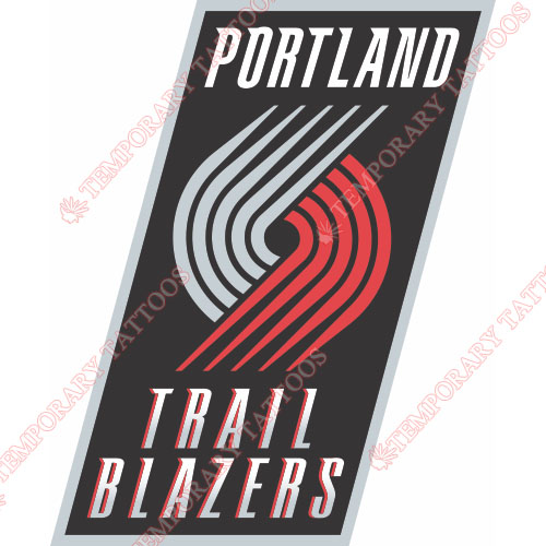 Portland Trail Blazers Customize Temporary Tattoos Stickers NO.1167